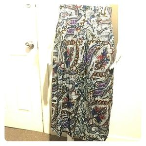 Vintage "Liz Baker" paisley print skirt Sz 16W